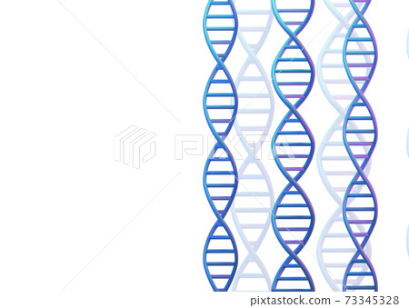 Blue DNA molecules structures isolated on white. Science and Technology, 3d render Blue DNA molecules structures isolated on white. Science and Technology, 3d render 73345328