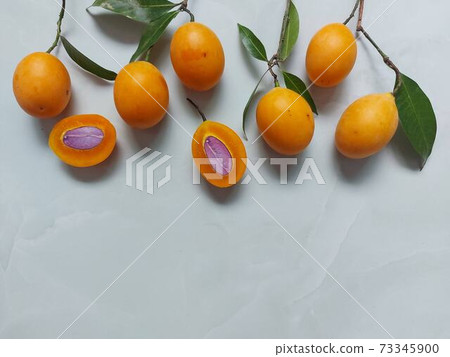 Marian Plum or Plango on the white background 73345900