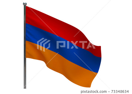 armenia flag on pole icon armenia flag on pole icon 73348634