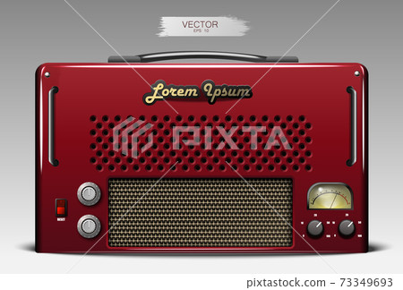 Realistic guitar combo amp. Vector. Realistic guitar combo amp. Vector. 73349693