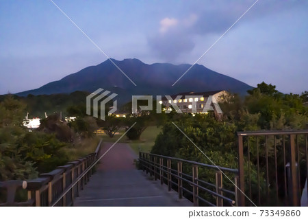 Sakurajima taken at Sakurajima Lava Nagisa Park in Kagoshima Prefecture. Sakurajima taken at Sakurajima Lava Nagisa Park in Kagoshima Prefecture. 73349860