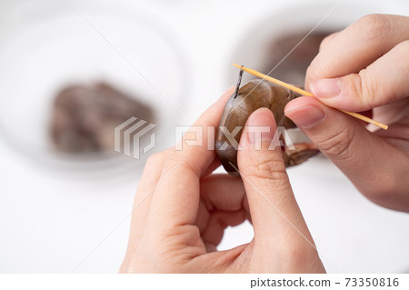 Shrimp Cooking Cuisine Sausage Sausage Sausage Devein Shrimp エビのprocessing 73350816