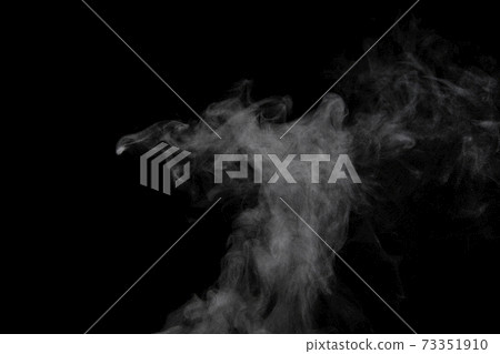 Steam, steam, steam, smoke taken on a black background 73351910