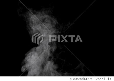 Steam, steam, steam, smoke taken on a black background 73351913