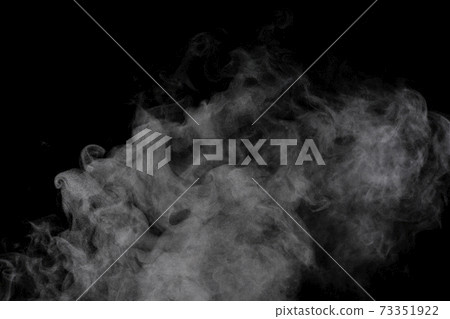 Steam, steam, steam, smoke taken on a black background 73351922