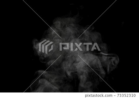 Steam, steam, steam, smoke taken on a black background 73352310