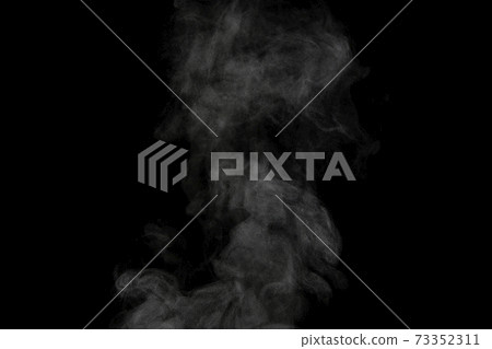Steam, steam, steam, smoke taken on a black background 73352311