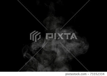 蒸汽,蒸汽,蒸汽,黑色背景上採取的煙 蒸汽,蒸汽,蒸汽,黑色背景上採取的煙 73352334