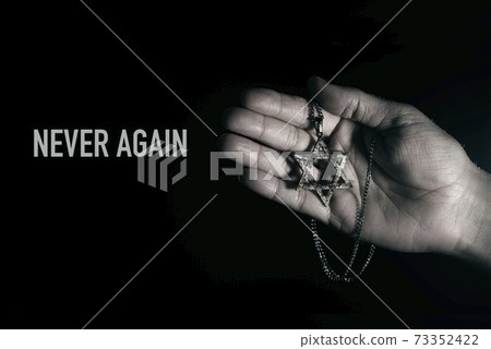 star of david in a pendant and text never again star of david in a pendant and text never again 73352422