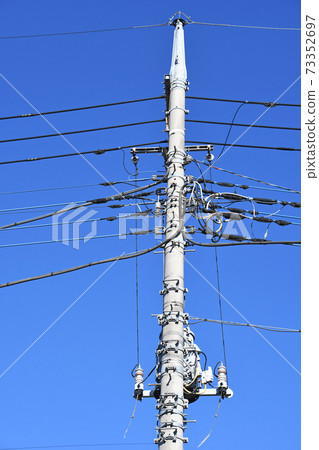 Telephone pole and electrical equipment 73352697