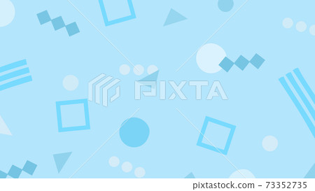 淺藍色配色方案中各種圖案的背景插圖素材 淺藍色配色方案中各種圖案的背景插圖素材 73352735
