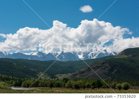 Summer landscape in Altai mountains 73353620