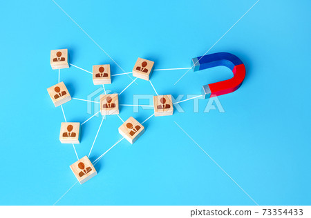 The magnet interacts with the company's network of people. Attracting new customers based on recommendations and good reviews. Business team building. Recruitment of entire formed teams of employees. The magnet interacts with the company's network of people. Attracting new customers based on recommendations and good reviews. Business team building. Recruitment of entire formed teams of employees. 73354433