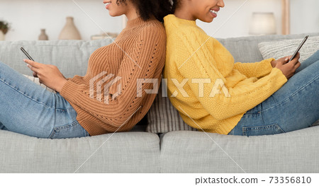 Online news, chat and surfing in internet together 73356810