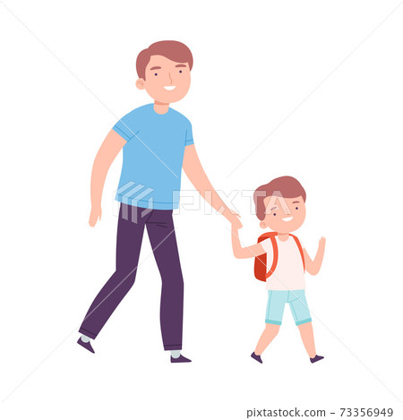 father and grown son clipart school