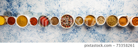 Herbs and spices in bowels 73358261