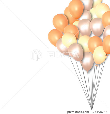 Celebration background with realistic balloon vector. design 3d illustration Celebration background with realistic balloon vector. design 3d illustration 73358733