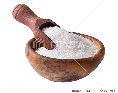 White sugar with scoop in bowl 73358761