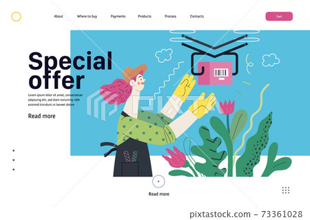 Discounts, sale, promotion, web template 73361028