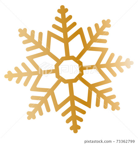 Isolated snowflake sticker - Stock Illustration [73362799] - PIXTA