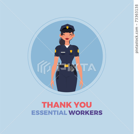 Police thanks essential workers Police thanks essential workers 73363138