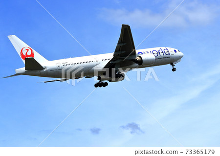 大阪國際機場飛機JAL反向運行起飛 73365179