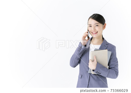 Business woman smartphone call 73366029