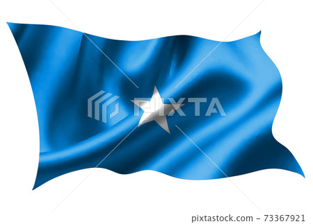 Somalia national flag silk icon 73367921