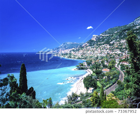 摩納哥王國從法國的芒通方面 摩納哥王國從法國的芒通方面 73367952