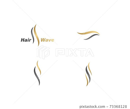 Hair wave logo vector Hair wave logo vector 73368128