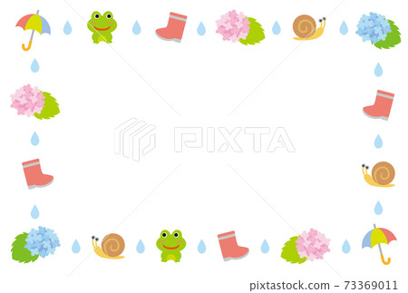 Rainy season frame frame Rainy season frame frame 73369011