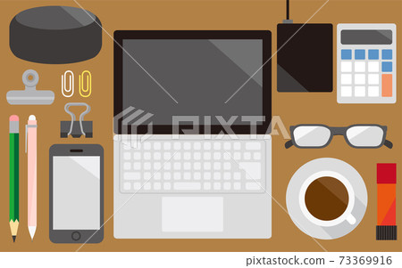 數字設備（例如個人計算機及其周圍環境）的圖像 73369916