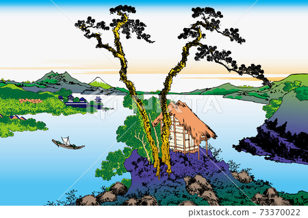 葛飾北齋圖像信州Lake訪湖明亮版 葛飾北齋圖像信州Lake訪湖明亮版 73370022