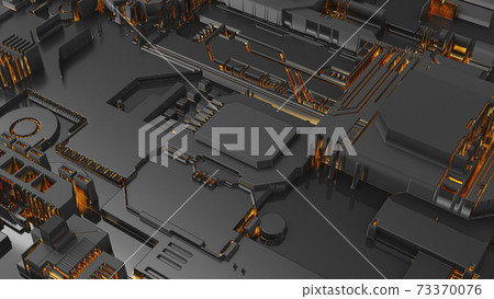 Black Abstract background of digital technologies 73370076