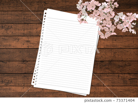 Cherry blossoms in full bloom Spring 3DCG 73371404