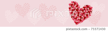 Valentine's background full of hearts banner 73371430