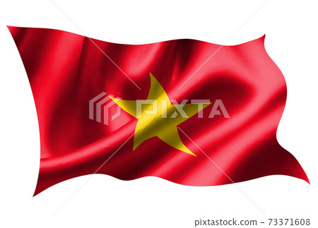 越南國旗絲綢圖標 越南國旗絲綢圖標 73371608