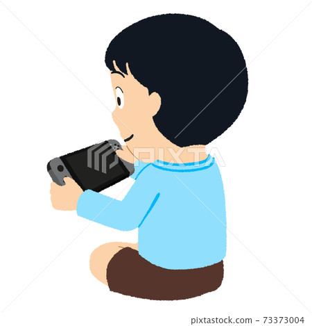 一個孩子在玩遊戲的插圖 73373004