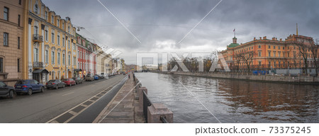 river canals of St. Petersburg. 73375245