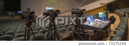 stream at a concert in a hall without spectators stream at a concert in a hall without spectators 73375249
