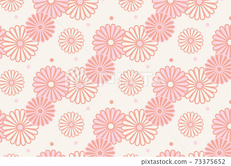 Pastel chrysanthemum pattern Pastel chrysanthemum pattern 73375652