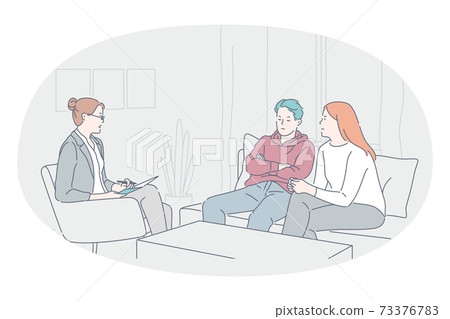 Psychologist and professional support concept 73376783