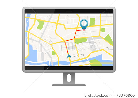 GPS satellite navigation system on screen GPS satellite navigation system on screen 73376800