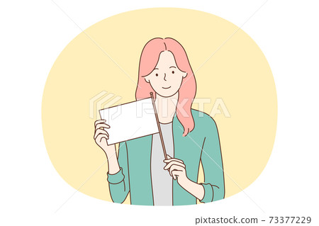 Demonstration, flag, mockup for text concept Demonstration, flag, mockup for text concept 73377229