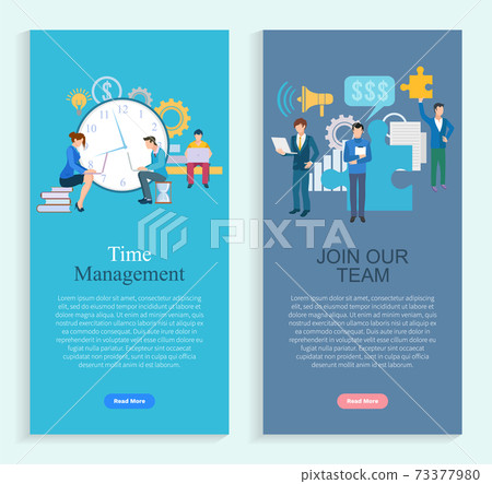 Company Invest, Join Team and Management Vector 73377980