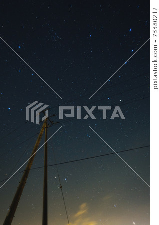 《Torami Coast, Chiba Prefecture》 Stars and telephone poles 73380212