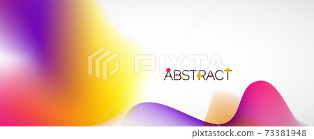 Fluid color gradient abstract background, trendy colorful wallpaper. Vector illustration for placards, brochures, posters, banners and covers Fluid color gradient abstract background, trendy colorful wallpaper. Vector illustration for placards, brochures, posters, banners and covers 73381948