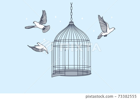 New opportunities, freedom, mental development concept 73382555