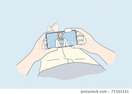 Telemedicine, telehealth, online doctor concept 73383181