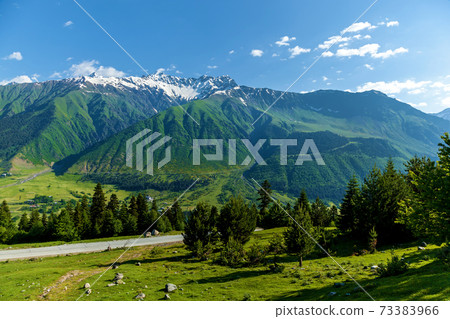 Ushguli village in the mountains 73383966